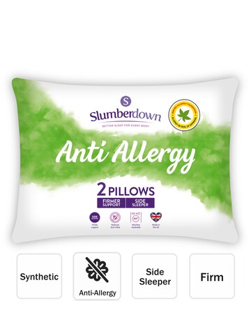 Slumberdown Anti Allergy Firm Pillows - 2 Pack