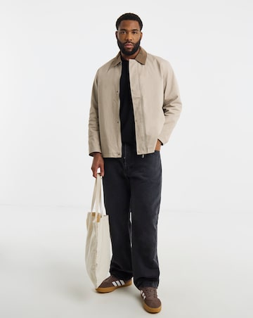 Jack & Jones Graham Cord Worker Jacket - Natural/Brown