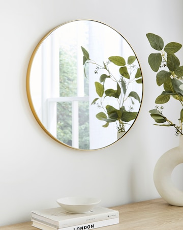 Gold Round Wall Mirror