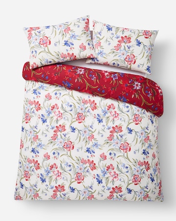 Julipa Ruth Floral Cotton Blend Reversible Duvet Set