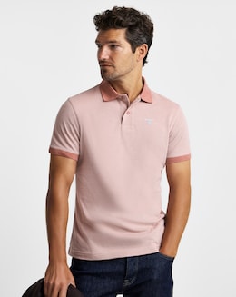 Barbour Essential Sports Mix Polo Shirt - Pink