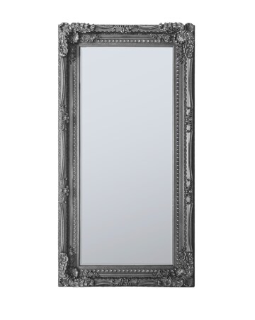 Gallery Carved Louis Mirror Silver