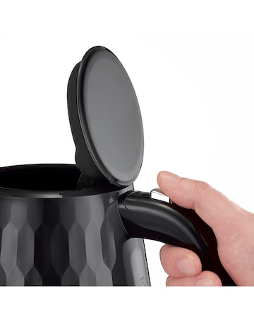 Russell Hobbs 26051 Textured Honeycomb Black Kettle
