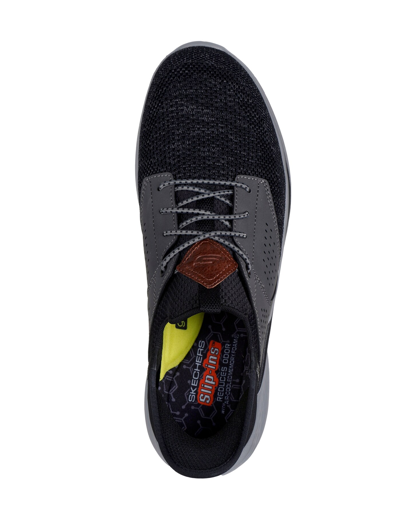 Slip-on grigi in tessuto da uomo Jog