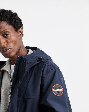Napapijri Pilloz Shell Longline Jacket - Navy