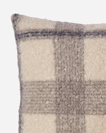 Boucle Checked Cushion