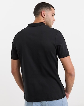 Calvin Klein Short Sleeve Liquid Touch Zip Polo - Black