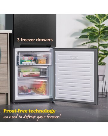 Russell Hobbs RH180FFFF551E1DS 70/30 Frost Free Fridge Freezer - Dark Steel