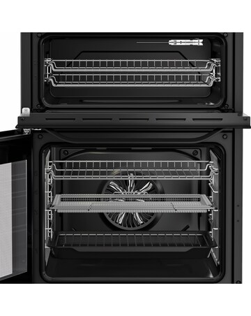 Hotpoint HDE6VDCASB1 60cm Electric Double Cooker with Air Fry - Black