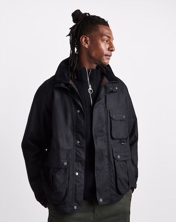 Barbour Re-Engineered Utility Bedale Wax Jacket - Black