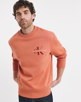 Calvin Klein Jeans Monogram Sweat - Rust