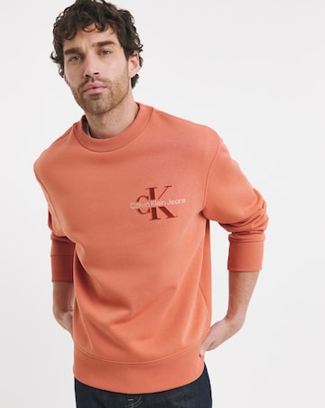 Calvin Klein Jeans Monogram Sweat - Rust