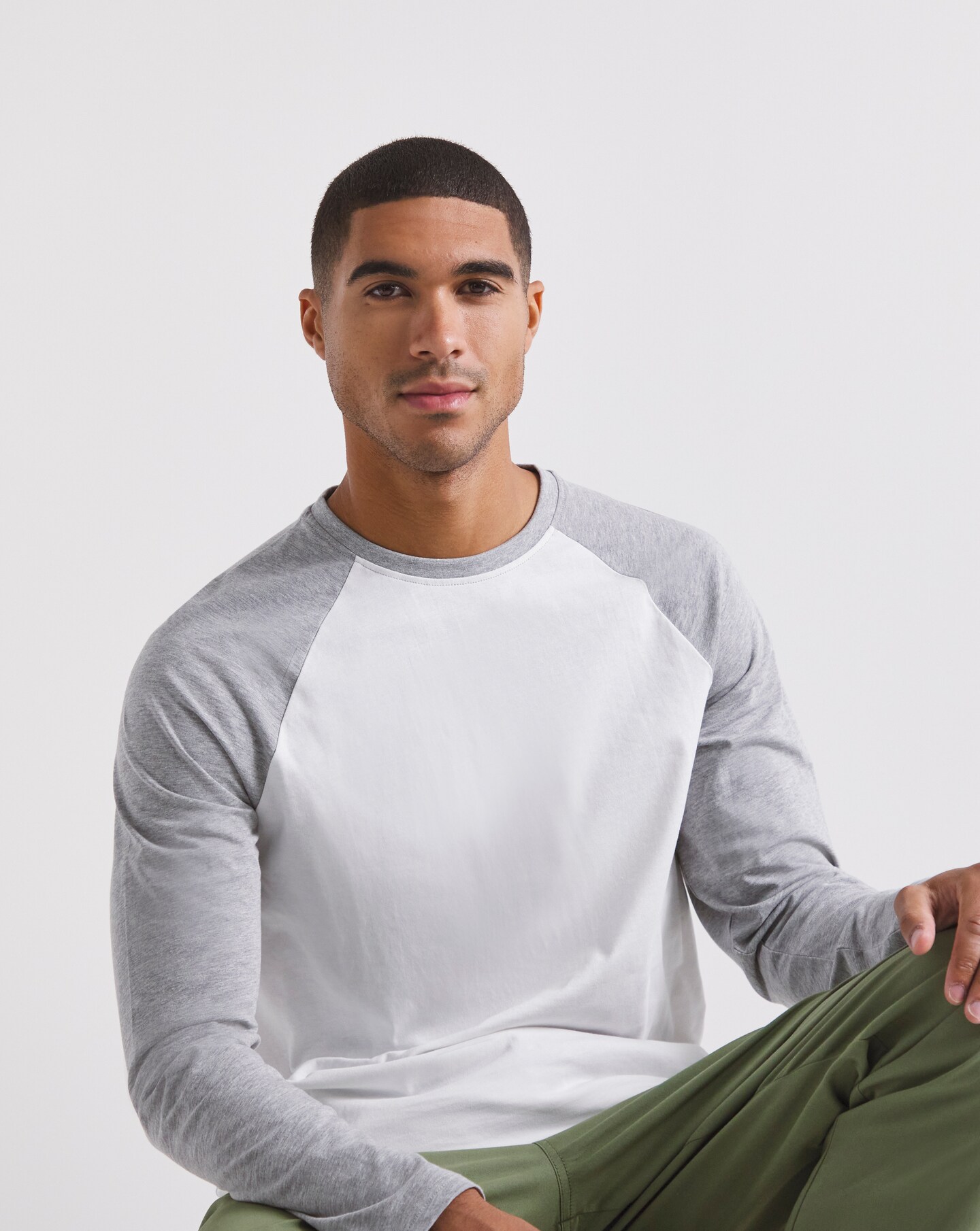 Long Sleeve Raglan T shirt Long Jacamo