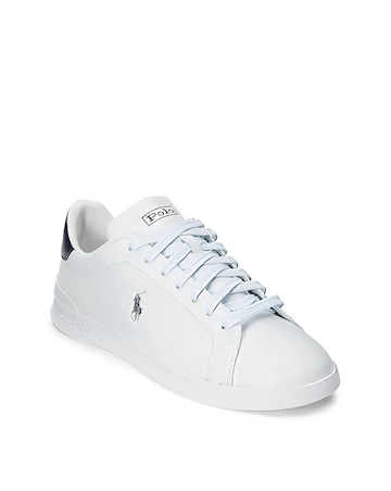 Polo Ralph Lauren Heritage Court Leather Trainers - White