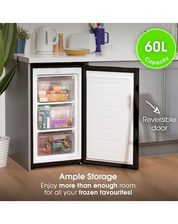 Abode A85UCFZ482E1B 50cm Undercounter Freezer - Black