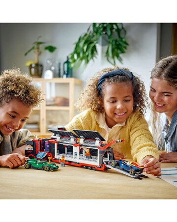LEGO City F1 Truck with RB20 & AMR24 F1 Cars 60445
