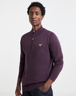 Voi Storm 1/2 Zip Knitted Jumper
