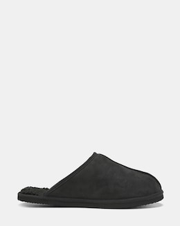 Jack &amp; Jones Dudely Microfibre Slipper - Black
