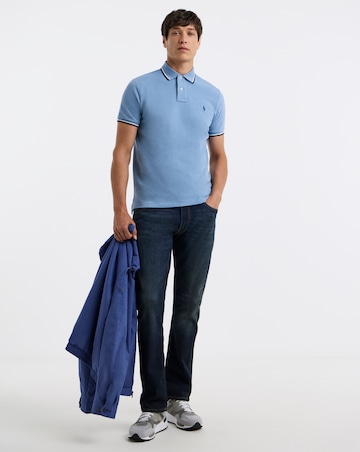 Polo Ralph Lauren Short Sleeve Tipped Polo -Blue