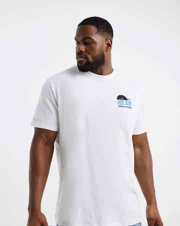 Jack & Jones Ping Pong Back Graphic T-Shirt - White