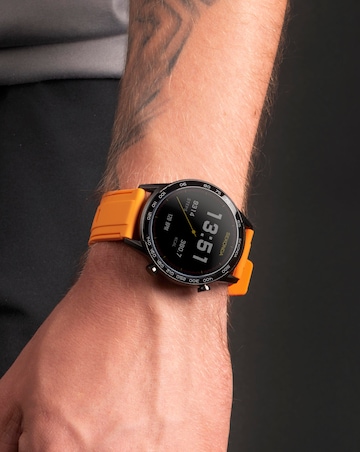 Sekonda Active Plus 45mm Black Rubber Dual Strap Smart Watch