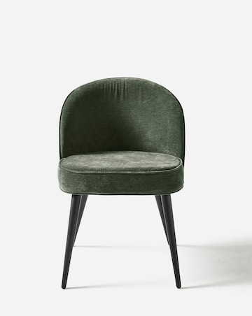 Oslo Round Dining Table with 4 Emilie Chenille Chairs