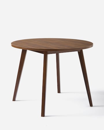 Oslo Round Dining Table with 4 Emilie Chenille Chairs