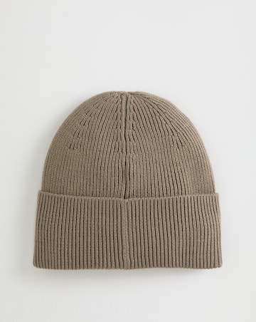 BOSS Logo Beanie - Beige