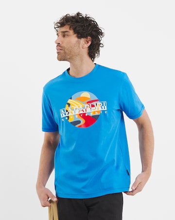 Napapijri Valdor Graphic T-Shirt - Blue