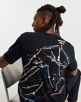 Napapijri Fiemme Ski Back Graphic T-Shirt - Black