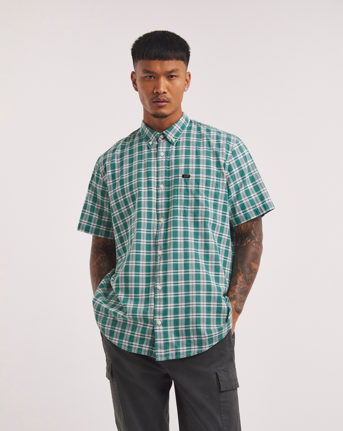 Lee Button Down Short Sleeve Shirt Jacamo