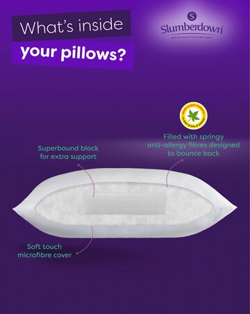 Slumberdown Super Support Anti Allergy 4 Pack Pillows