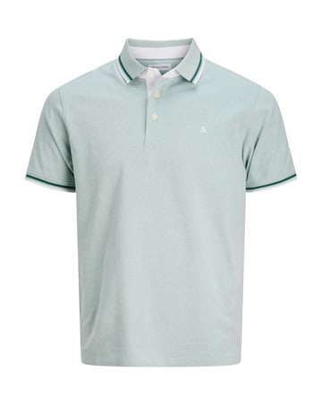 Jack & Jones Paulos Tipped Polo - Light Teal