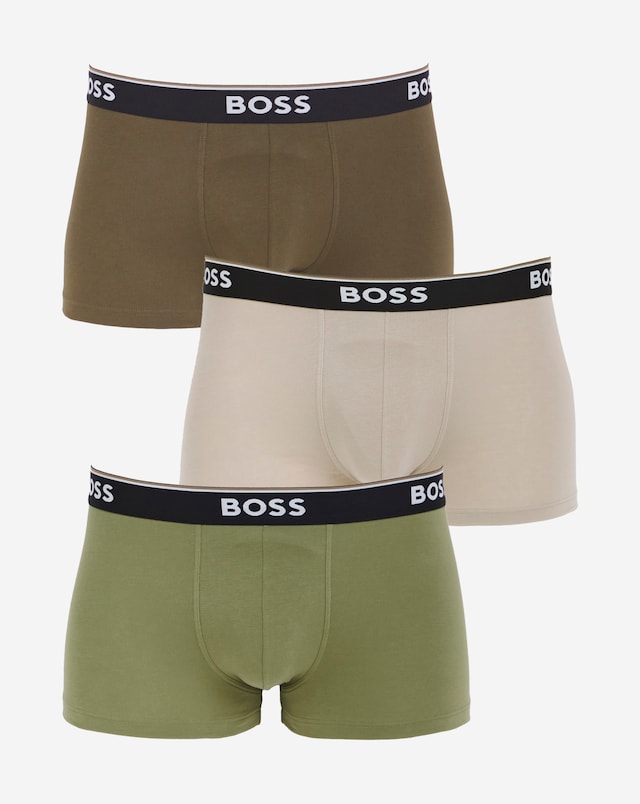 BOSS 3 Pack Power Waistband Trunk - Green Multi