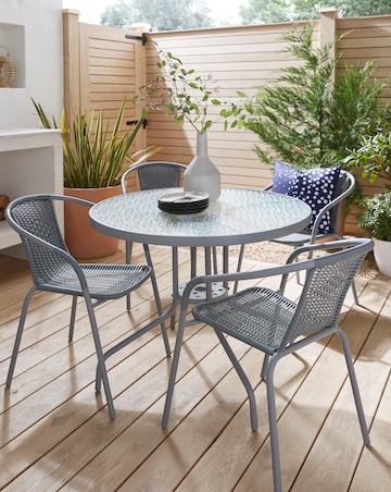Rattan 4 Seater Dining Set