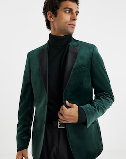 Velvet Satin Laprel Blazer