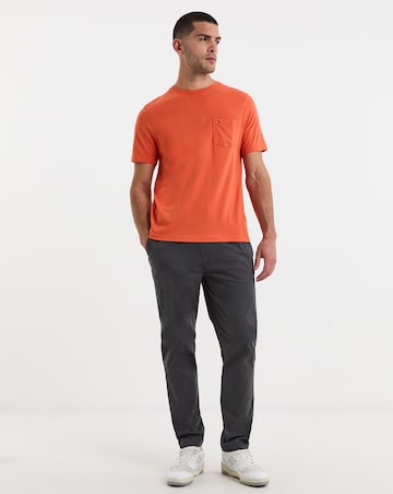 Tommy Hilfiger Short Sleeve Essential Pocket T-Shirt - Orange