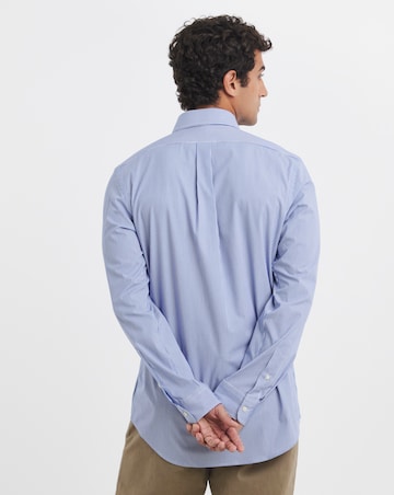 Polo Ralph Lauren Long Sleeve Stretch Poplin Shirt - Blue/White