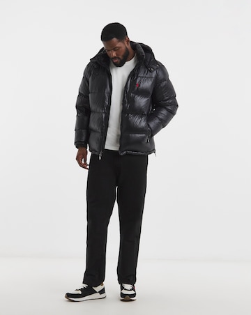 Polo Ralph Lauren Insulated Gloss Bomber Jacket - Black