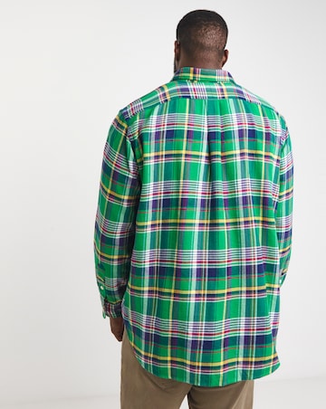 Polo Ralph Lauren Green Checked Brushed Flannel Shirt