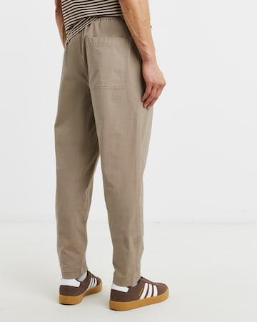 Ripstop Tapered Elasticated Waist Stretch Trouser