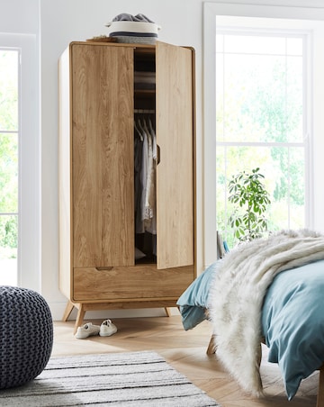 Oslo 2 Door 1 Drawer Wardrobe