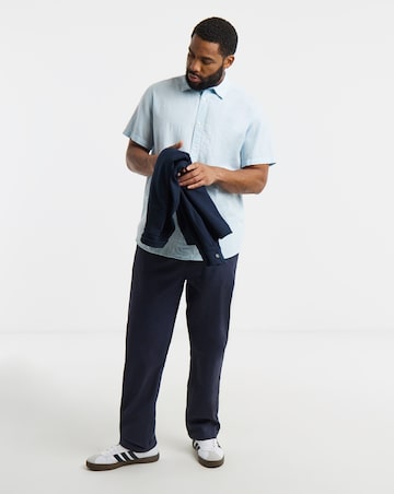 Jack & Jones Breeze Linen Blend Shirt - Light Blue