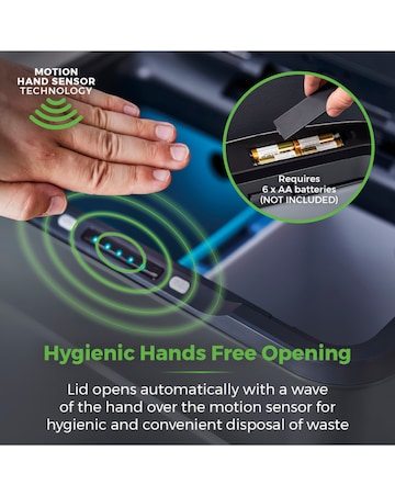 Tower 50L Ozone Recycling Sensor Bin Grey