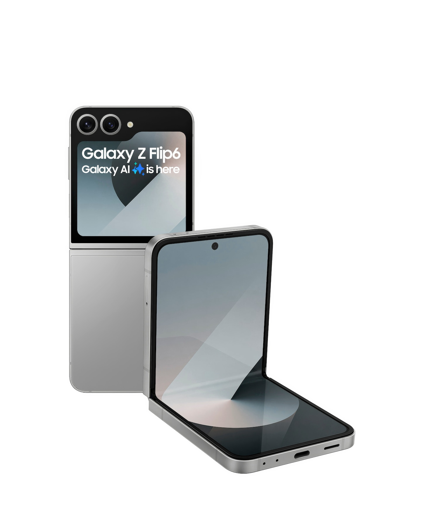 Samsung Galaxy Z Flip6 256GB 5G - Silver Shadow - Galaxy AI | Jacamo