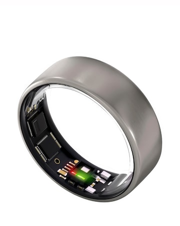 Ultrahuman Ring AIR Bluetooth Smart Ring - Raw Titanium - Size 10