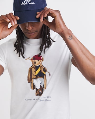 Polo Ralph Lauren Short Sleve Bear Print T-Shirt - White