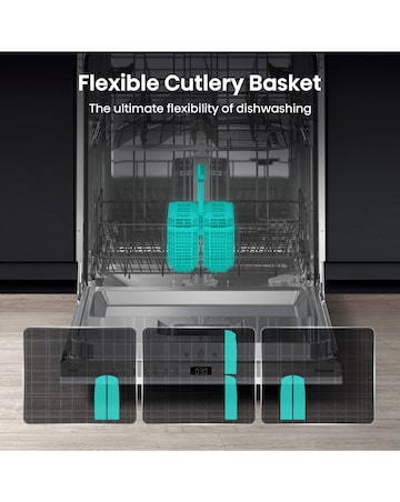 Hisense HV642E90UK Fully Integrated Full Size Dishwasher 13 Place Settings White