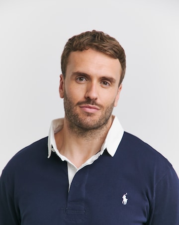 Polo Ralph Lauren Navy Contrast Collar Rugby Shirt