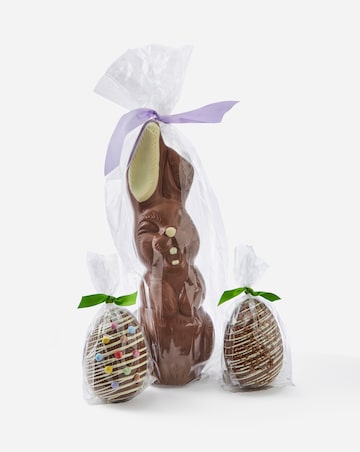 Stas Chocolate Bunny and 2 Easter Eggs